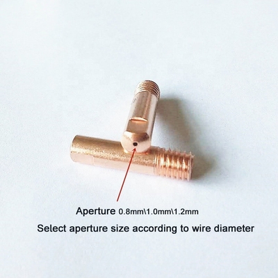 Binzel 15AK CO2 MIG Torch 0.8mm Punta di contatto in rame per prestazioni di saldatura durature