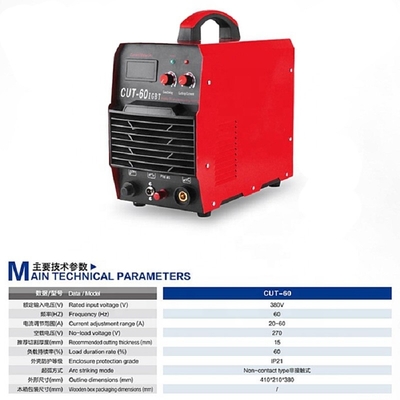 380V Spessore di taglio 158mm IGBT Inverter Plasma Cutting Machine per metallo CUT-60