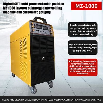 MZ1000 macchina di saldatura ad arco sommerso con inverter a doppia posizione per la saldatura di lastre spesse