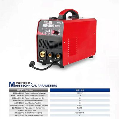 Facile da utilizzare MIG315 inverter Saldatura macchina per multifunzione IGBT 4 in 1 ARC saldatori
