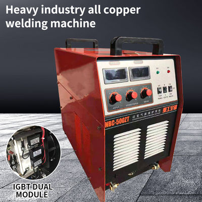 500A Industrial MIG welding machine con doppio modulo IGBT e connessione a strisce di rame