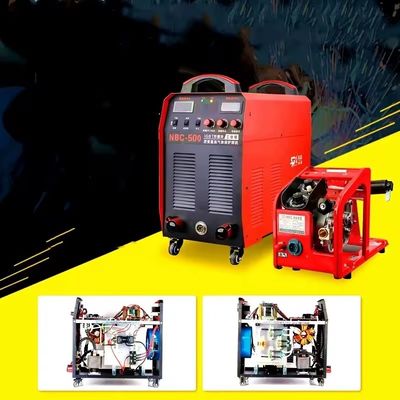 50 KG Heavy-Duty 380V MIG/MMA Saldatore a doppio scopo NBC-500 WeldMaster con alimentatore di filo