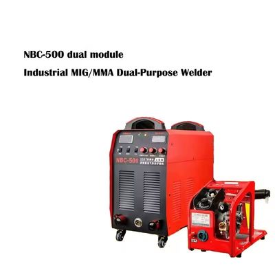 50 KG Heavy-Duty 380V MIG/MMA Saldatore a doppio scopo NBC-500 WeldMaster con alimentatore di filo