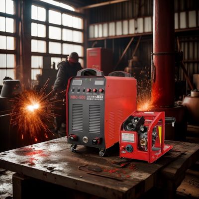 50 KG Heavy-Duty 380V MIG/MMA Saldatore a doppio scopo NBC-500 WeldMaster con alimentatore di filo