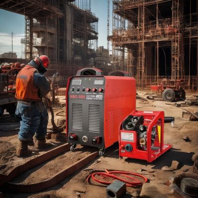 50 KG Heavy-Duty 380V MIG/MMA Saldatore a doppio scopo NBC-500 WeldMaster con alimentatore di filo