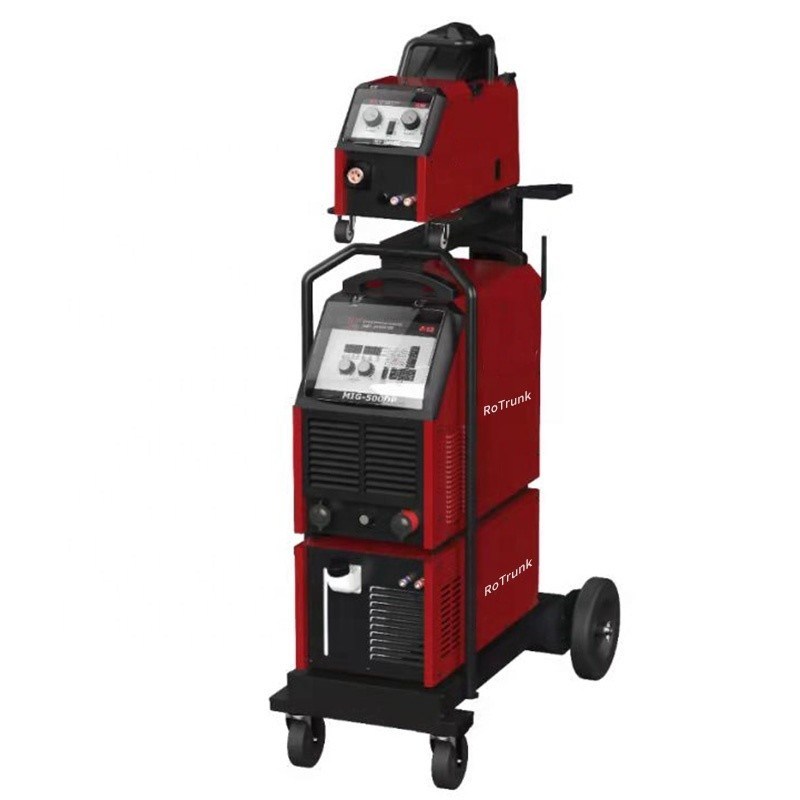 OEM Saldatore MIG-500DP Saldatrice a doppio impulso MIG con velocità di alimentazione del filo 22 m/min