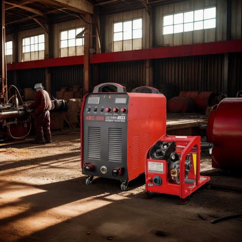 50 KG Heavy-Duty 380V MIG/MMA Saldatore a doppio scopo NBC-500 WeldMaster con alimentatore di filo